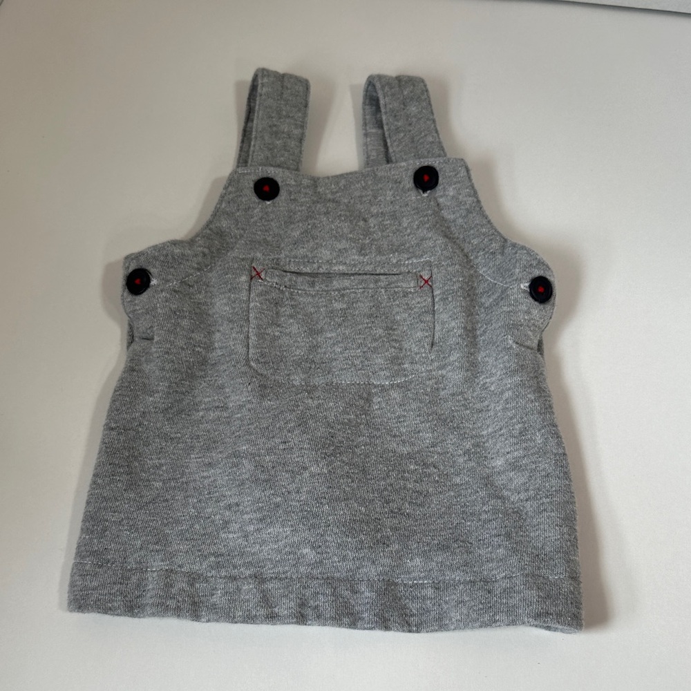Vintage baby gap gray sweatshirt dress size newborn stage 1